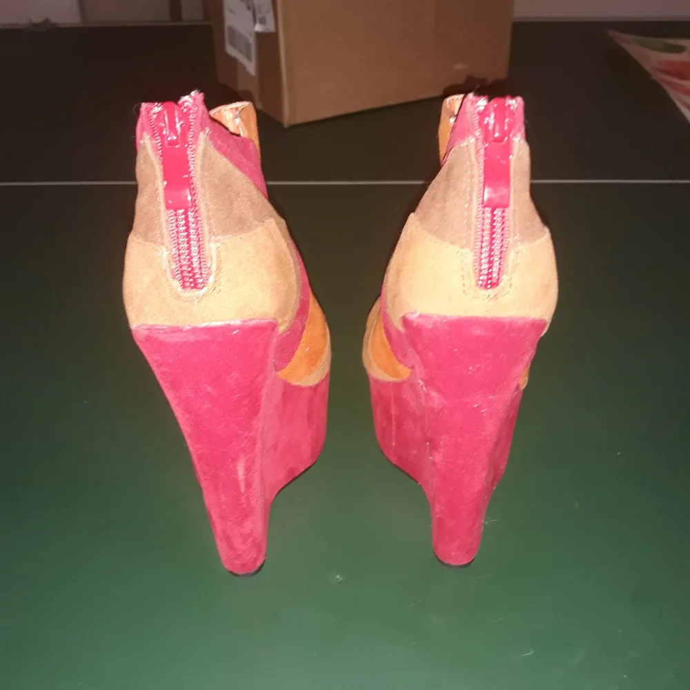 Women’s Wedges bootie heels colorful party romantic event date shoes travel work